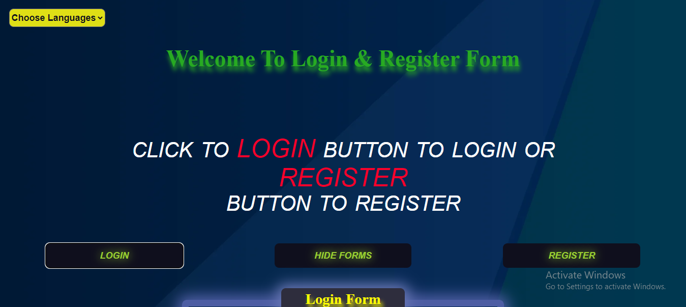 Login Page